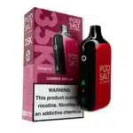 Pod Salt 35K Disposable Vape Dubai with Smart LED display showing 35000 puffs capacity and rechargeable battery indicator