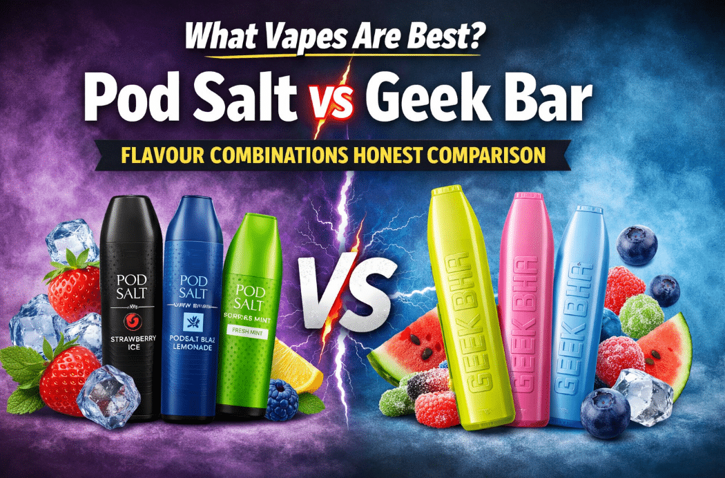 pod Salt vs Geek bar flavor compression