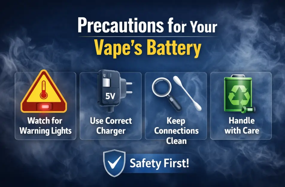 Precautions for your vape’s battery