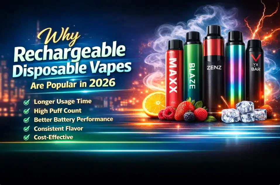 Best Rechargeable Disposable Vapes 2026 Top Picks, Features & Buying Guide 2 Why Rechargeable Disposable Vapes Are Popular in 2026